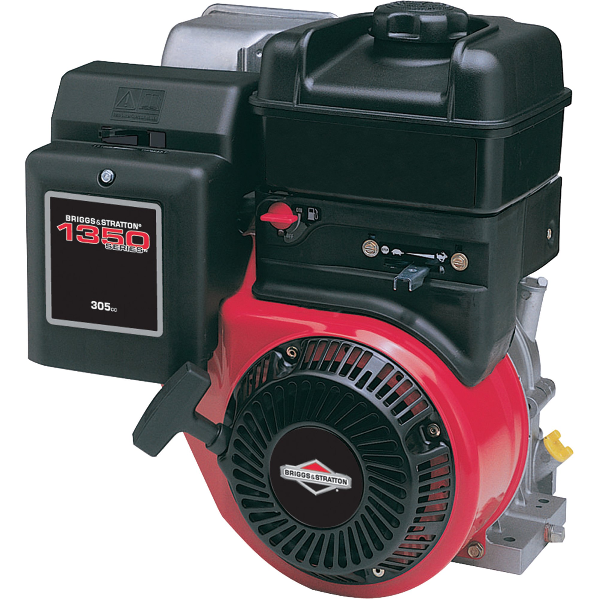 Briggs & Stratton I/C Horizontal Engine — 305cc 1350 Series, 13.5 Gross Torque, 1in. x 3 21/32in. Shaft, Model# 201432-0036-E1
